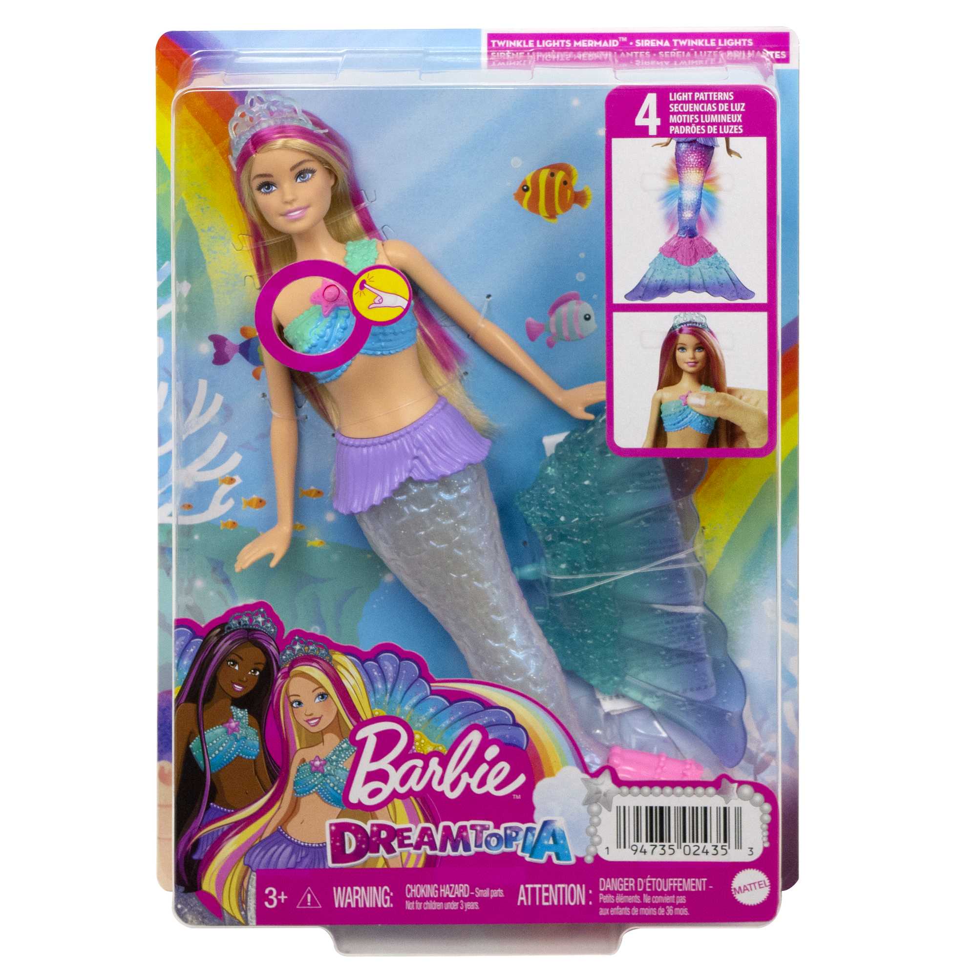 Muñeca Barbie Dreamtopia Twinkle Lights Mermaid Con Función Luminosa, De 3 A 7 Años - Image 6