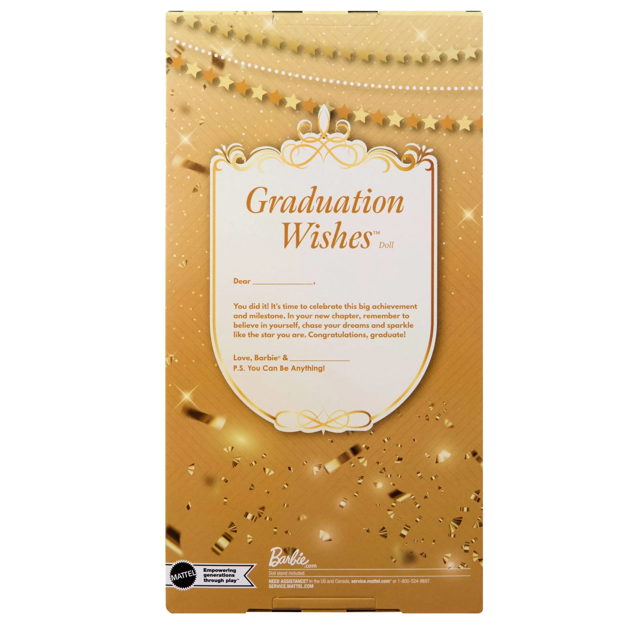 Barbie Signature Graduation Wishes Fashion Doll With Burgundy Robe & Tassel Cap, Collectible Gift - Image 6