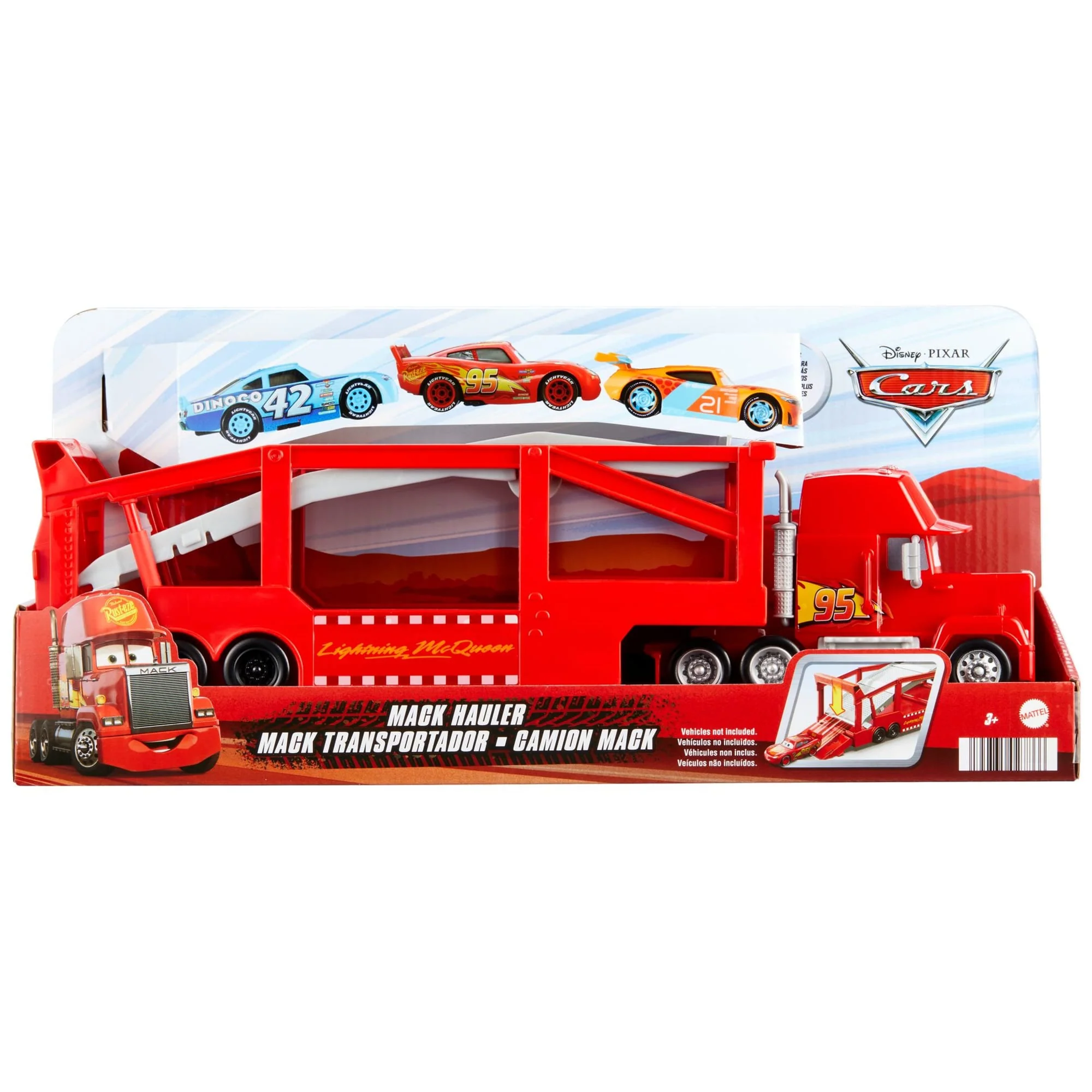 Camión Mack De Disney Pixar Cars Con Rampa, 33,02Cm Y Capacidad Para 12 Coches - Image 6
