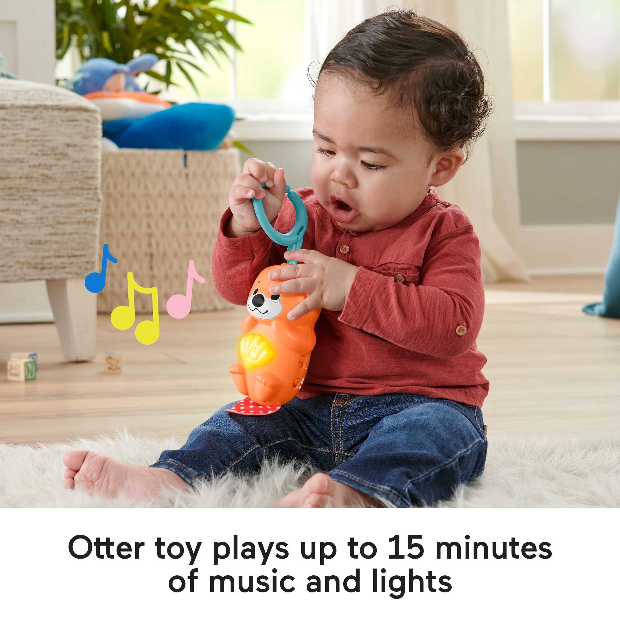 Fisher-Price 3-In-1 Music Glow And Grow Gym Infant Playmat With Lights & Removable Toys - Image 3