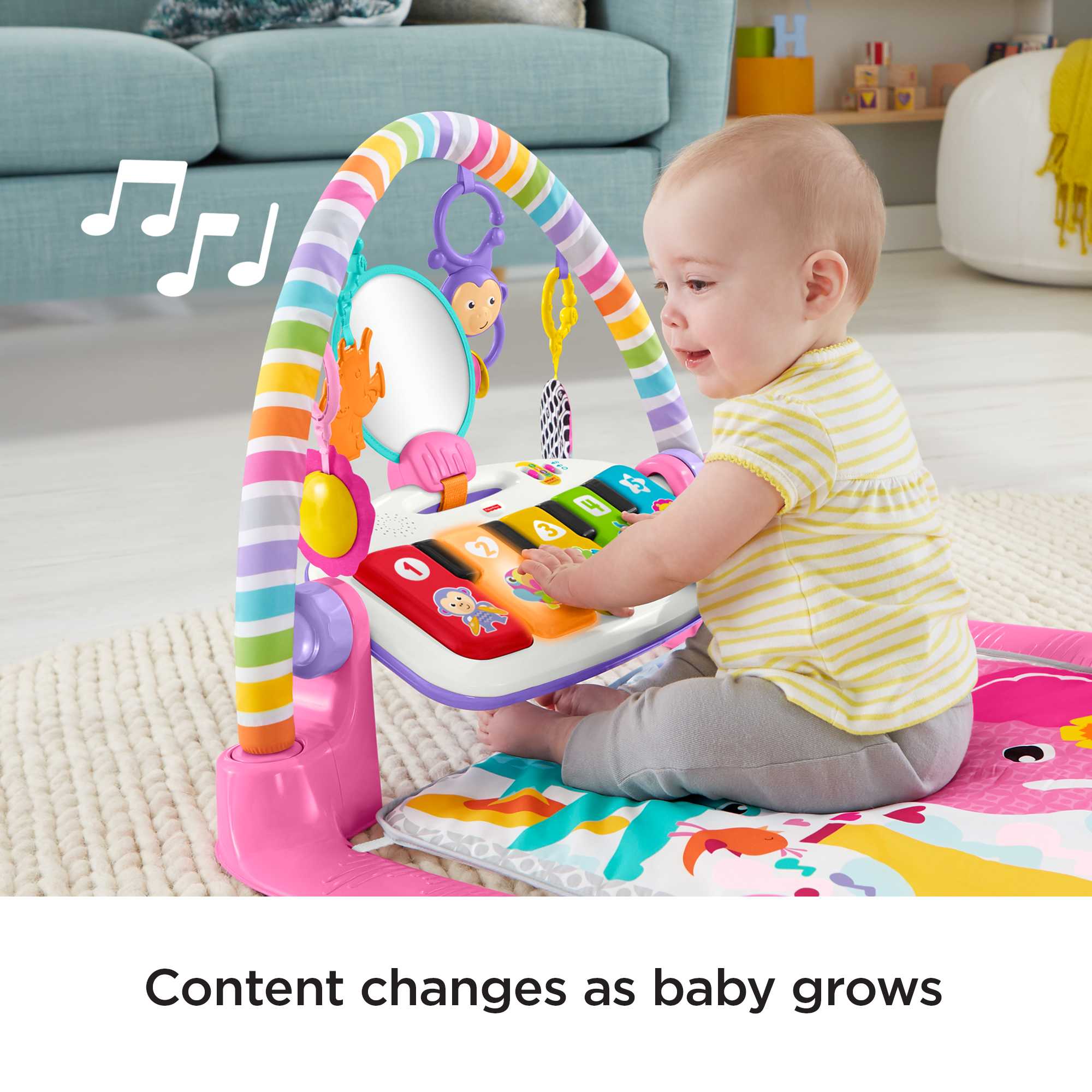 Fisher-Price Deluxe Kick & Play Piano Gym - Image 3