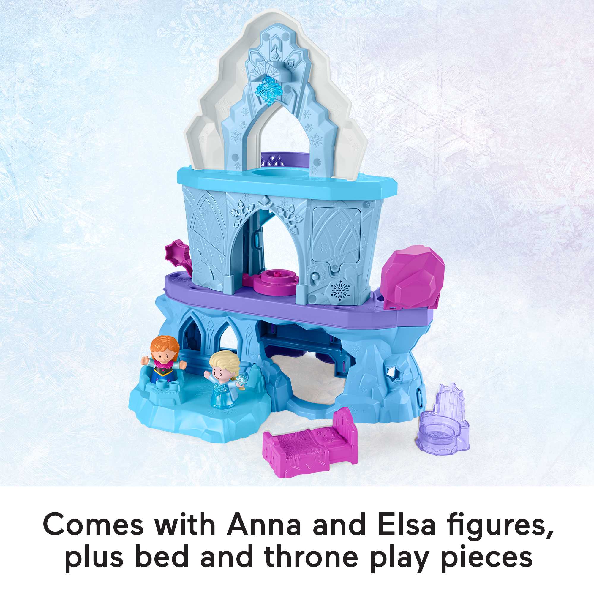 Fisher-Price Disney Frozen Elsa's Enchanted Lights Palace by Little People - Image 5