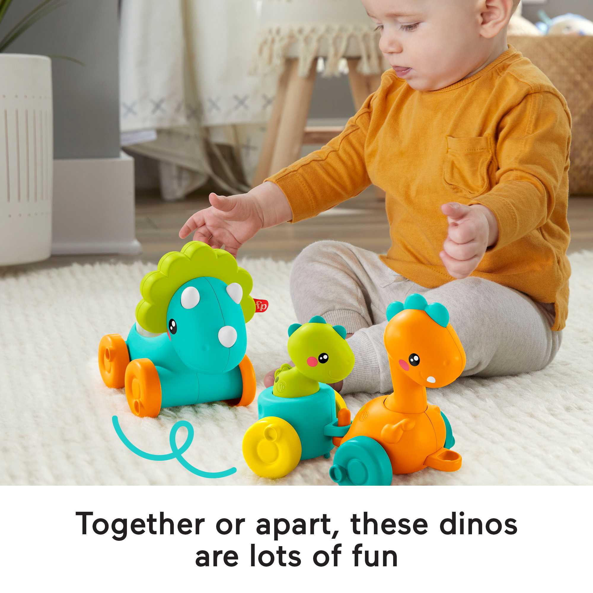 Fisher-Price Paradise Pals Dino Choo Choo Trio - Image 4