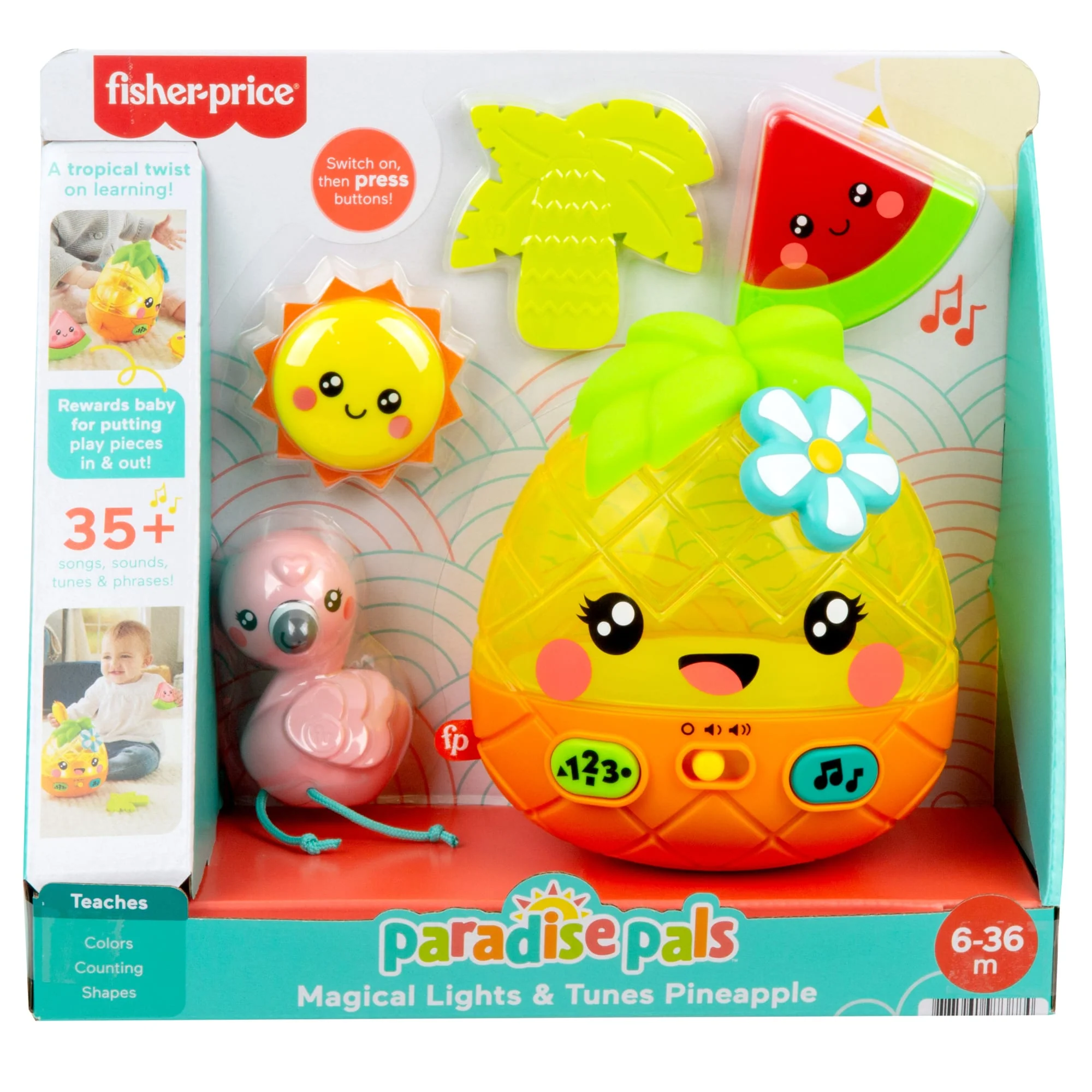 Fisher-Price Paradise Pals Magical Lights & Tunes Pineapple - Image 6