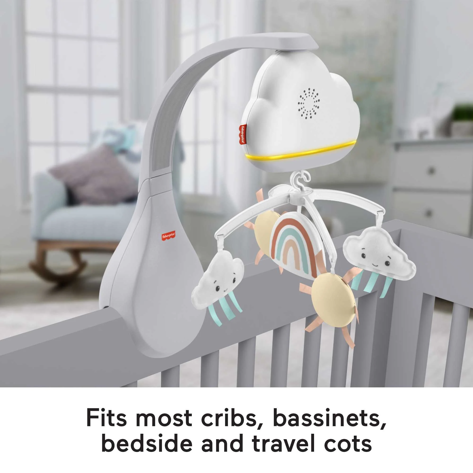 Fisher-Price® Rainbow Showers Bassinet To Bedside Mobile - Image 3