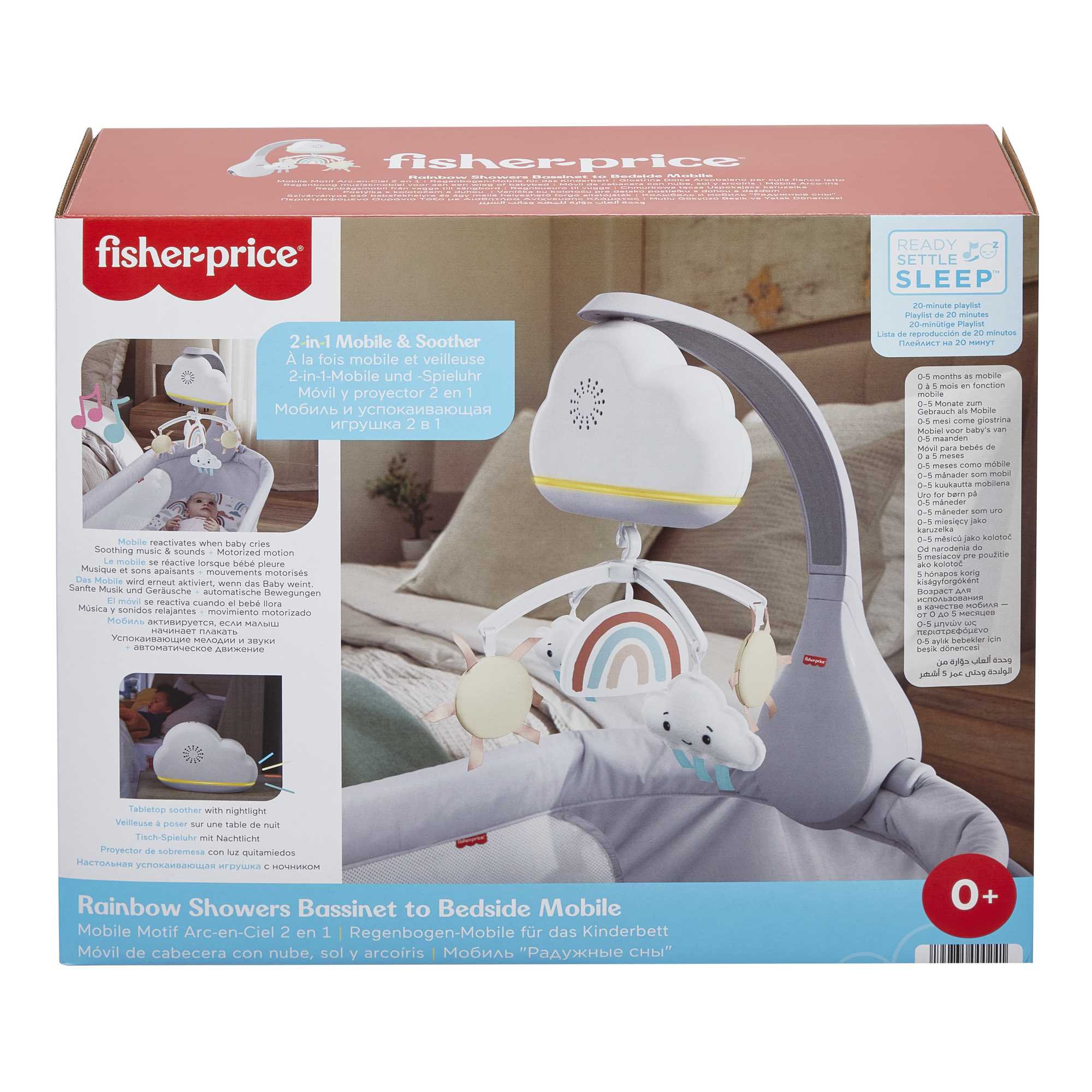 Fisher-Price® Rainbow Showers Bassinet To Bedside Mobile - Image 6