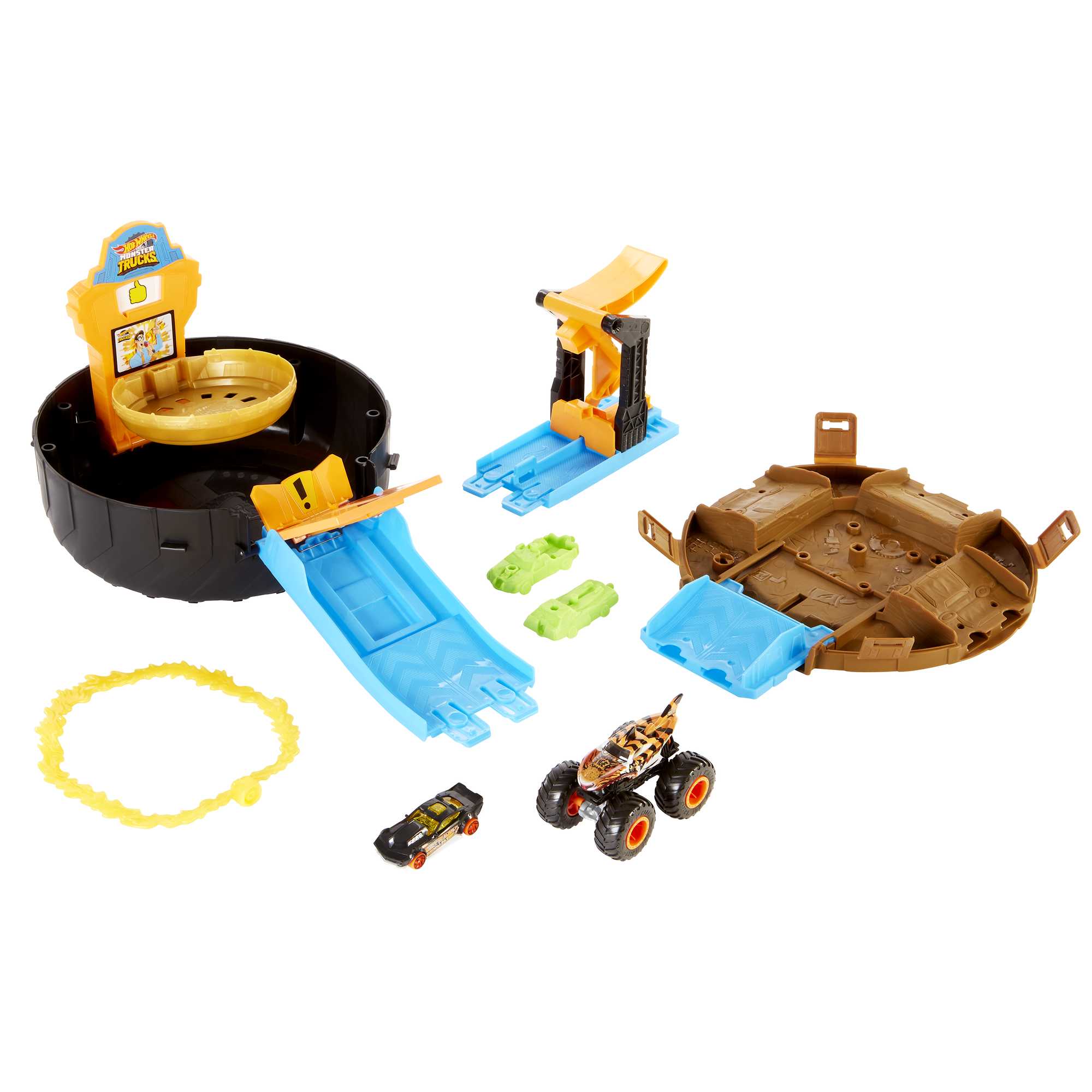 Hot Wheels Conjunto de juego Rueda de acrobacias de Monster Truck - Image 3