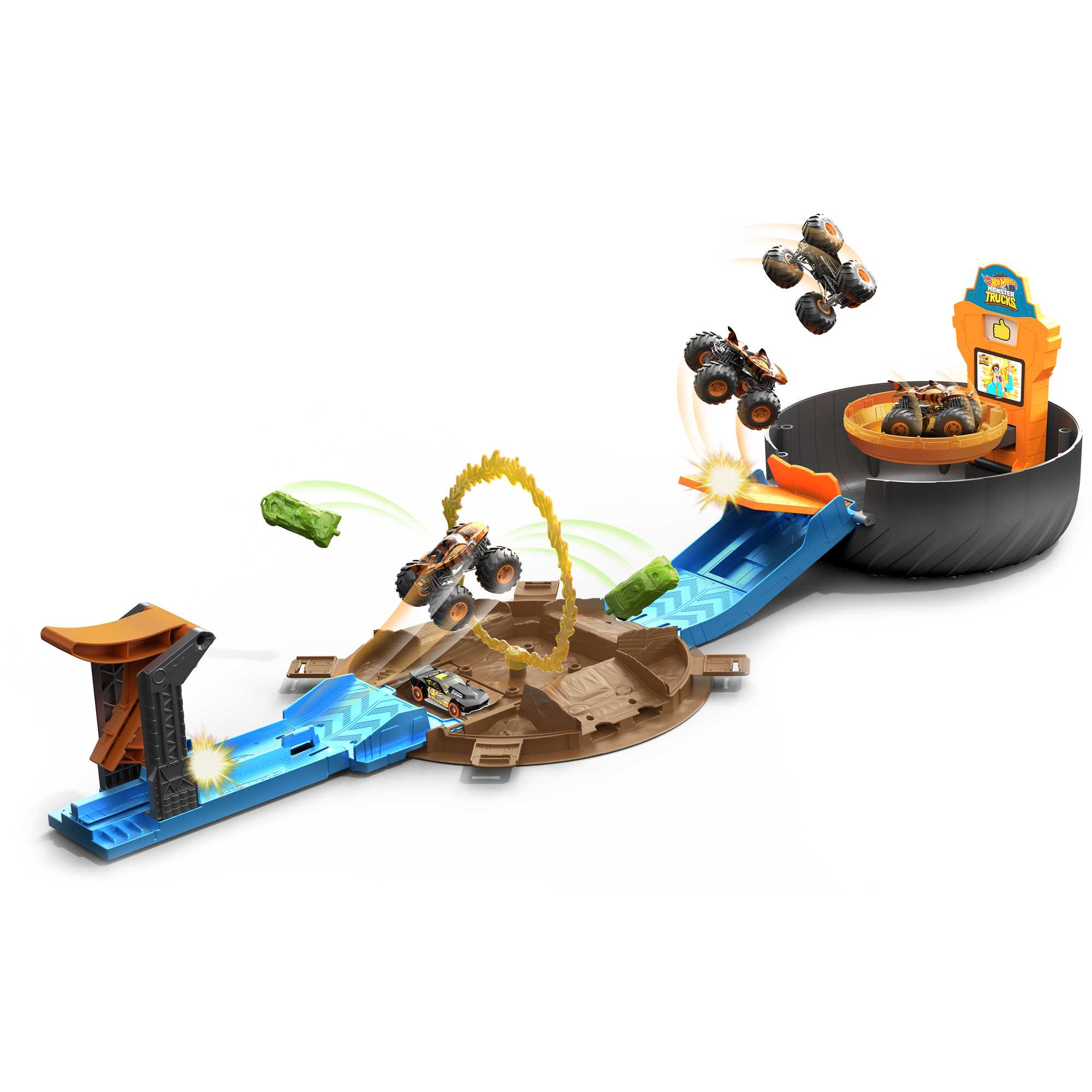 Hot Wheels Conjunto de juego Rueda de acrobacias de Monster Truck - Image 7