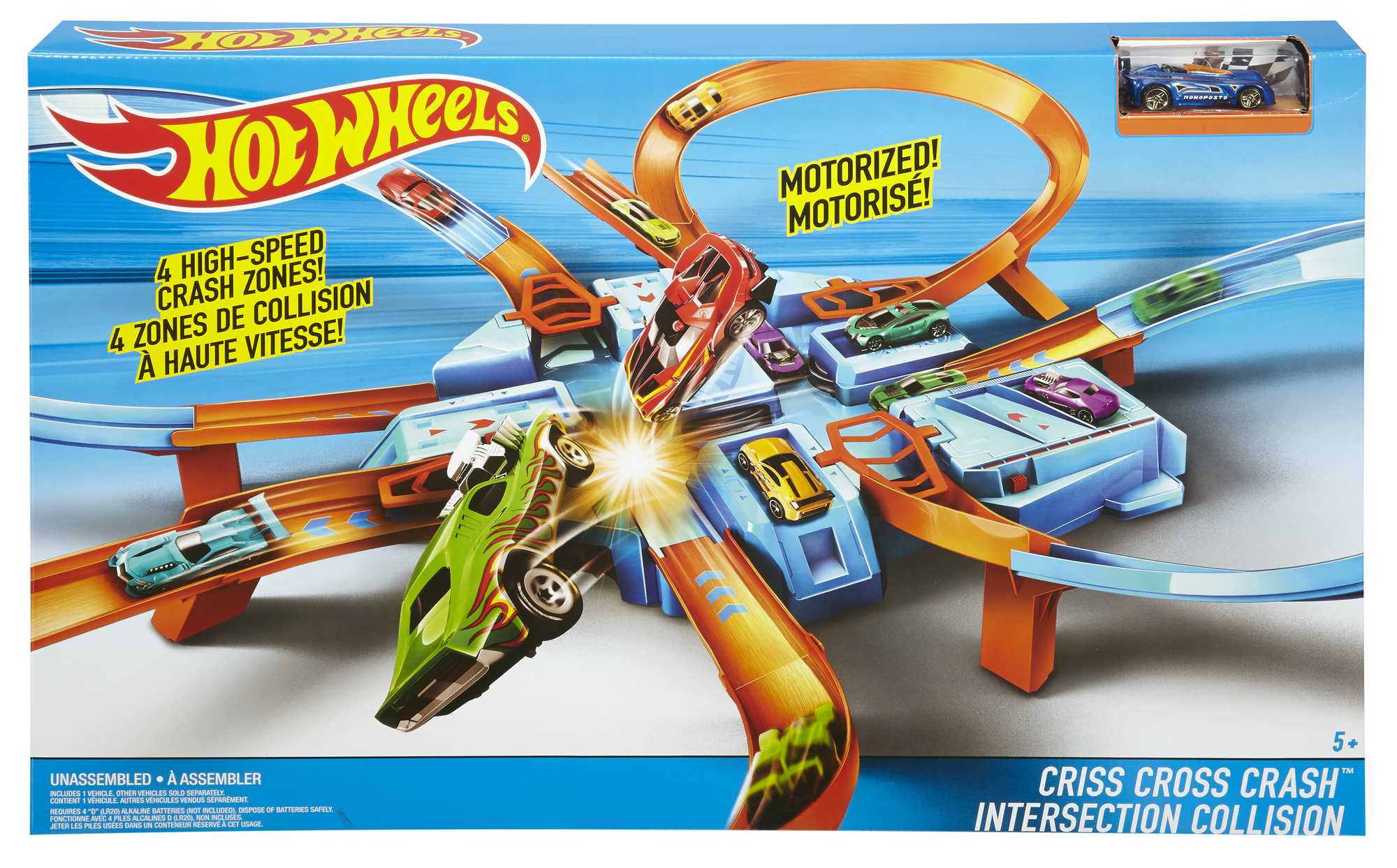 Hot Wheels Criss Cross Crash Track Set - Image 6
