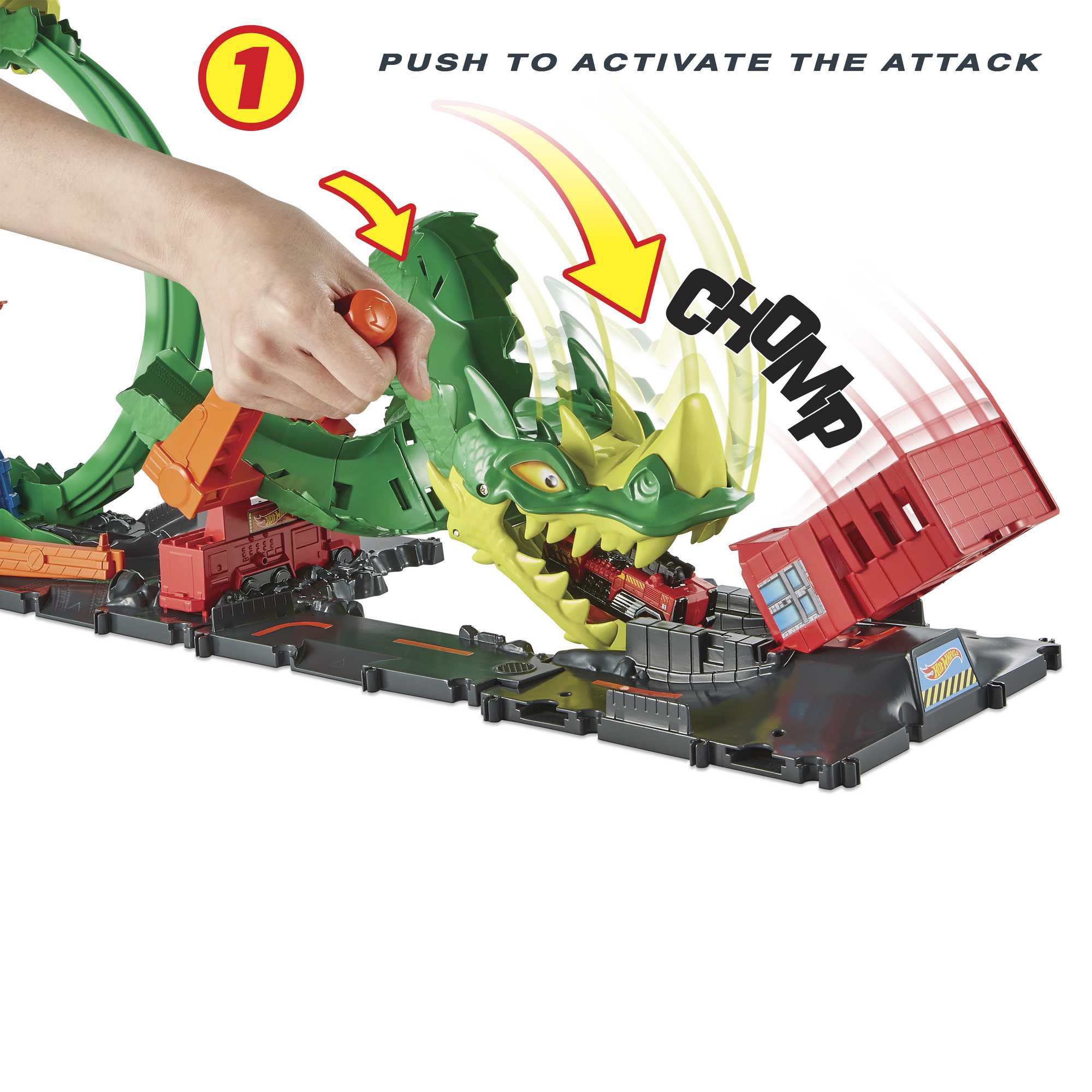 Hot Wheels City Dragon Drive Firefight, Firestation Playset - Image 3