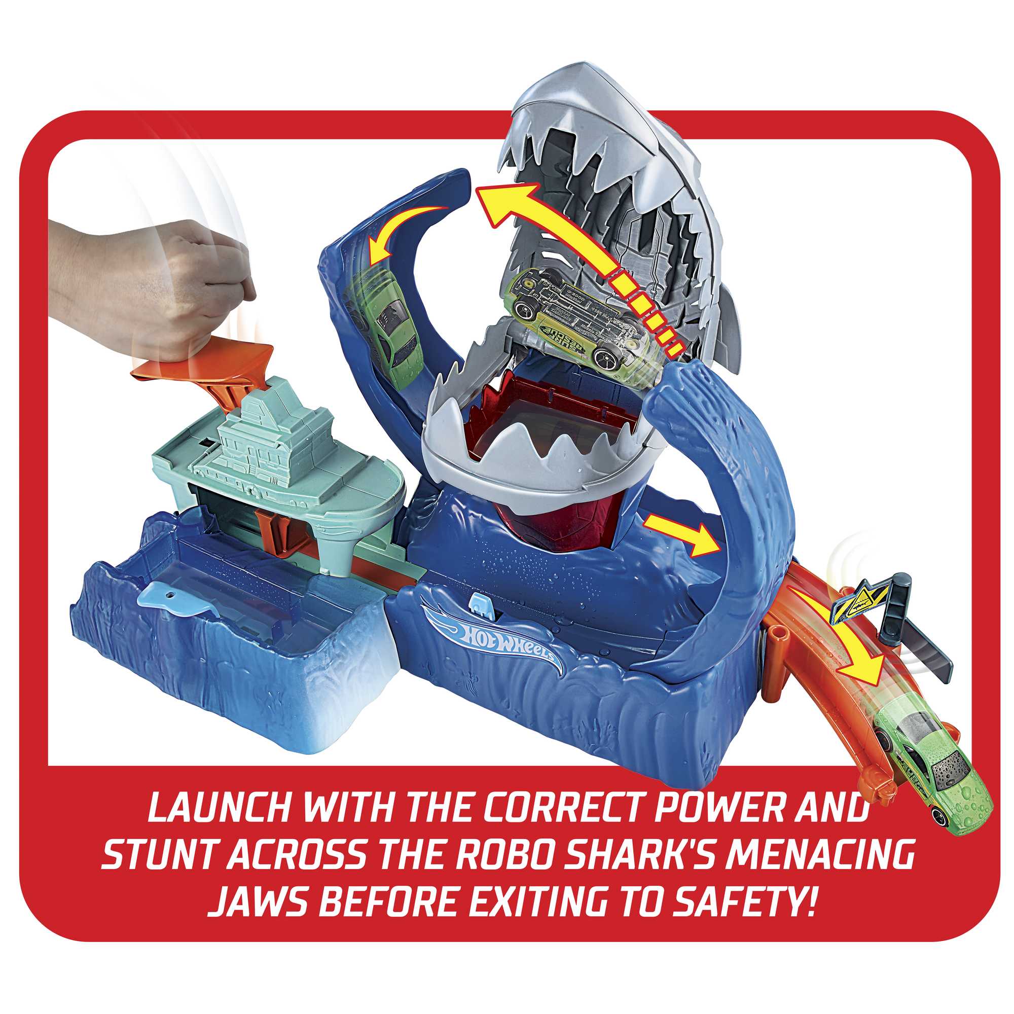 Hot Wheels Robo Shark Frenzy Playset - Image 5