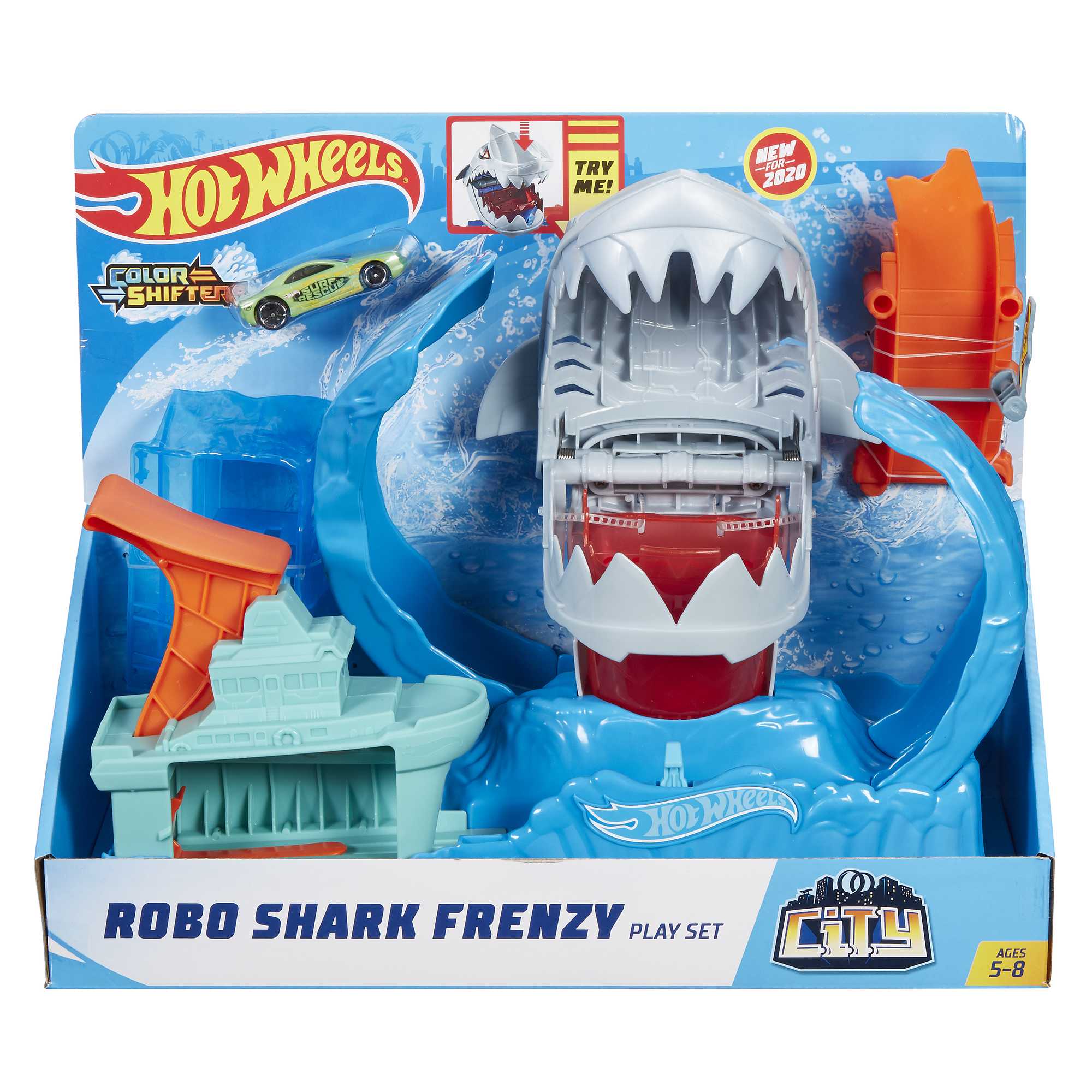 Hot Wheels Robo Shark Frenzy Playset - Image 6