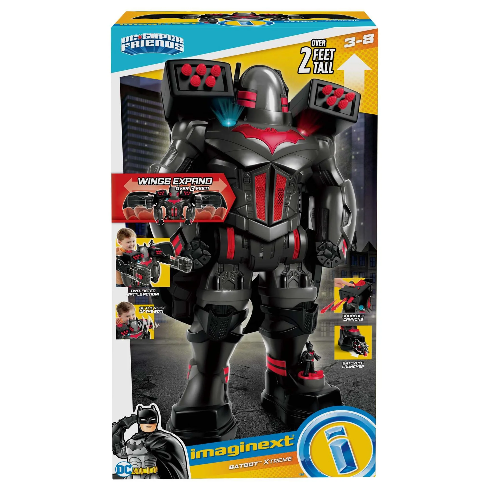 Imaginext DC Super Friends Red & Black Batbot Xtreme - Image 4