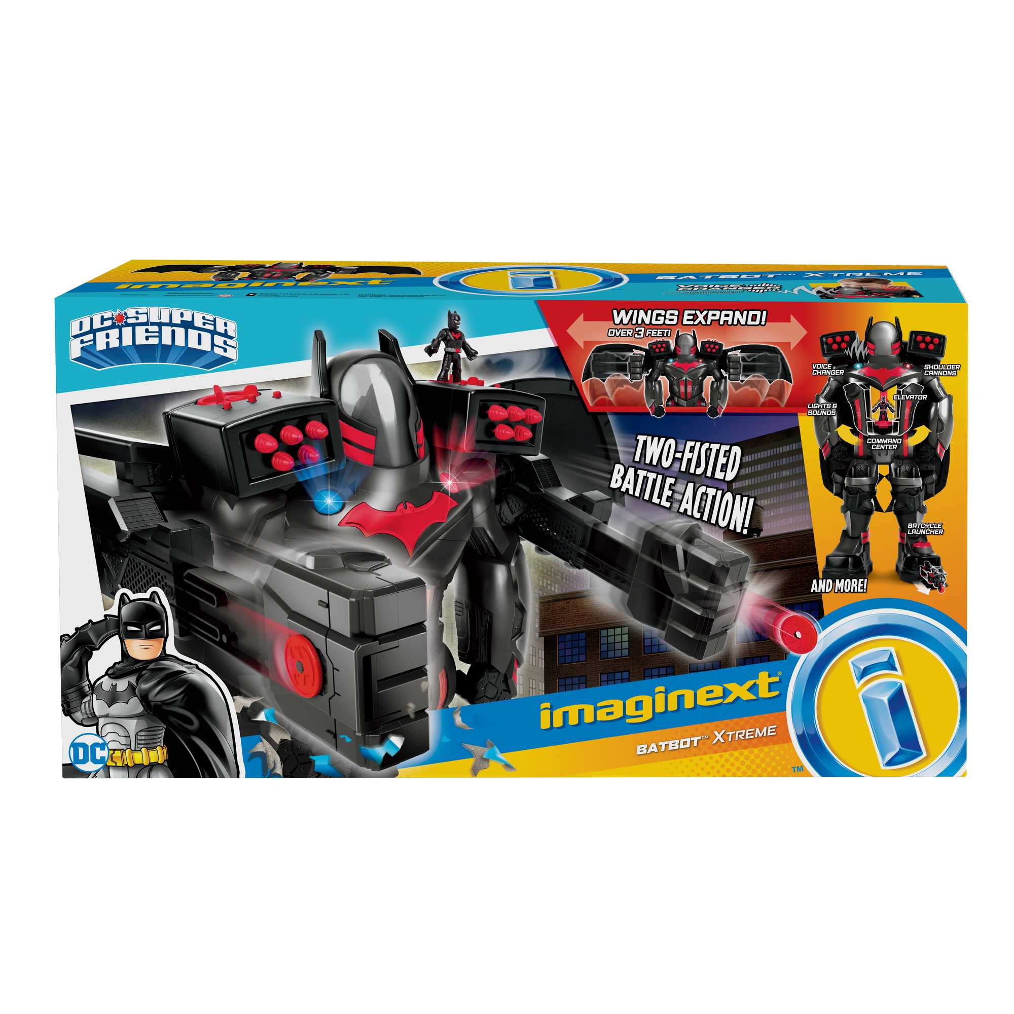 Imaginext DC Super Friends Red & Black Batbot Xtreme - Image 5
