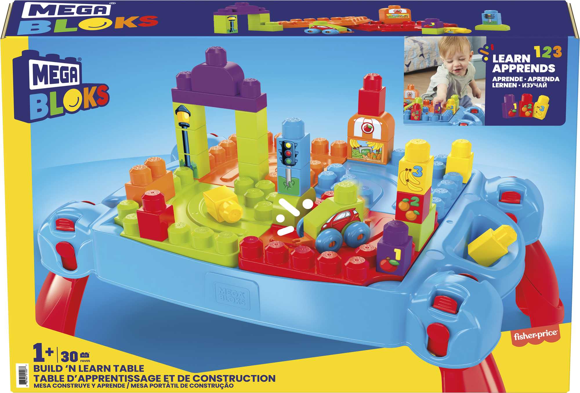 Mega Bloks Build 'n Learn Table - Image 6
