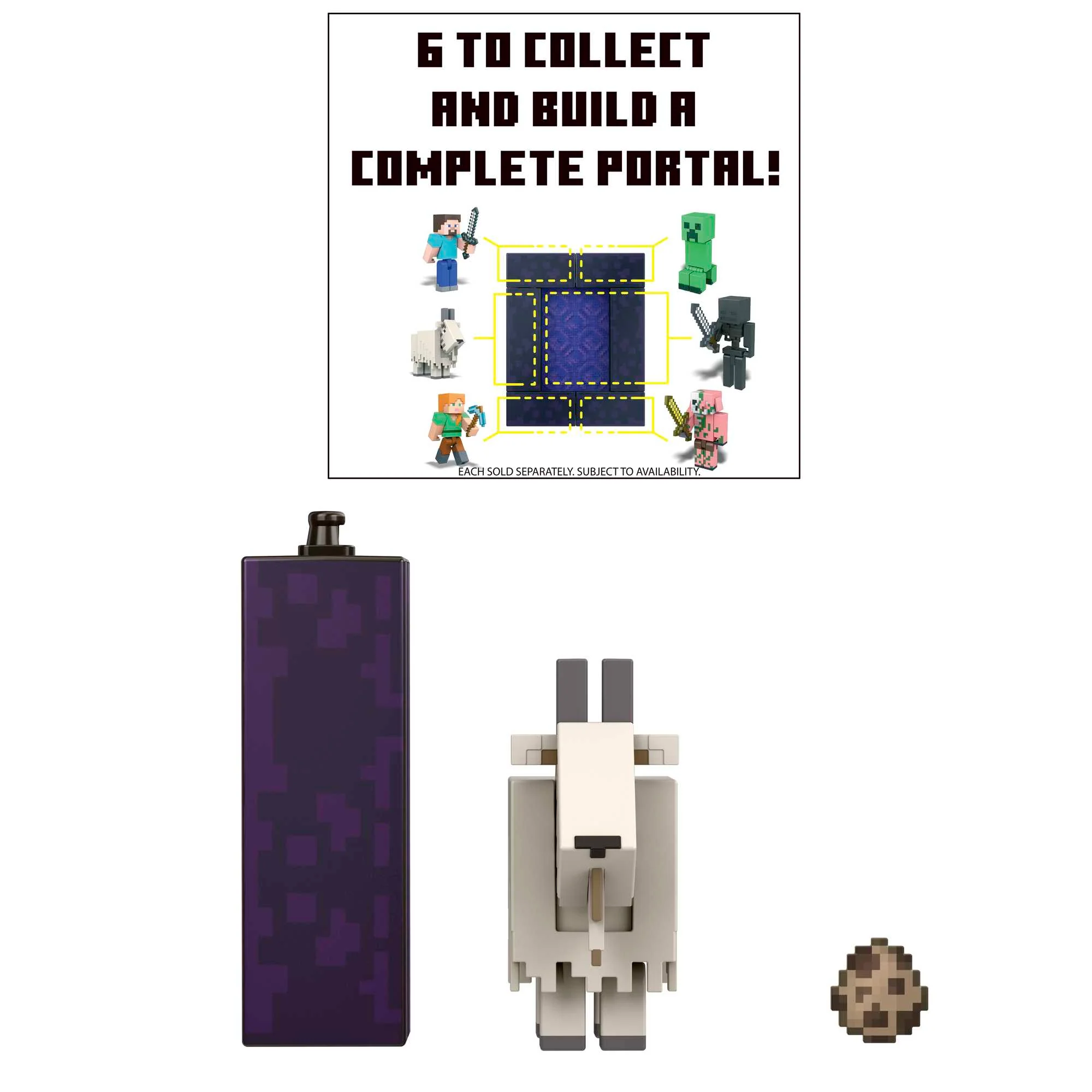 Minecraft Goat Build-A-Portal Figure - Image 4