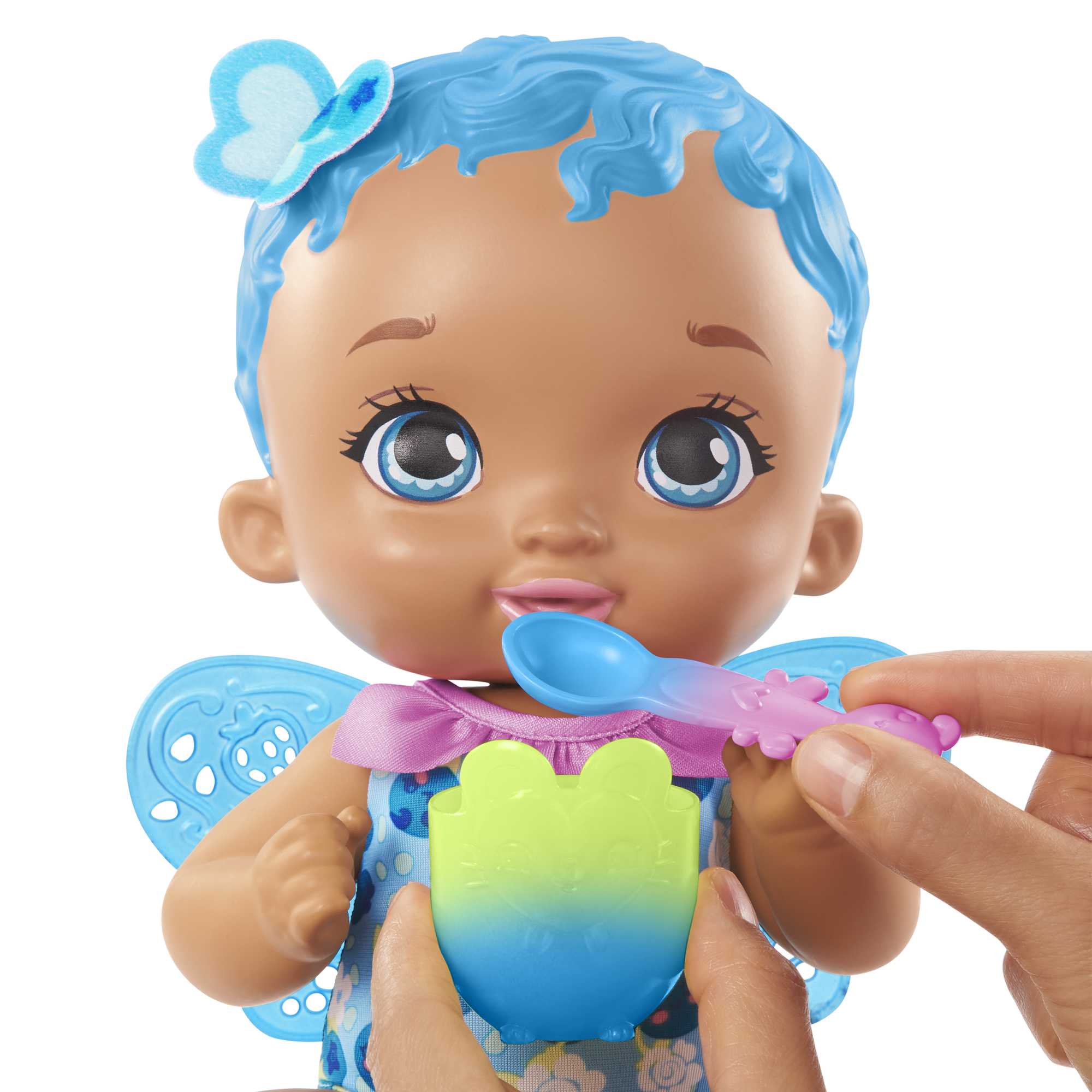 My Garden Baby Berry Hungry Baby Butterfly Doll (Blueberry-Scented) - Image 4