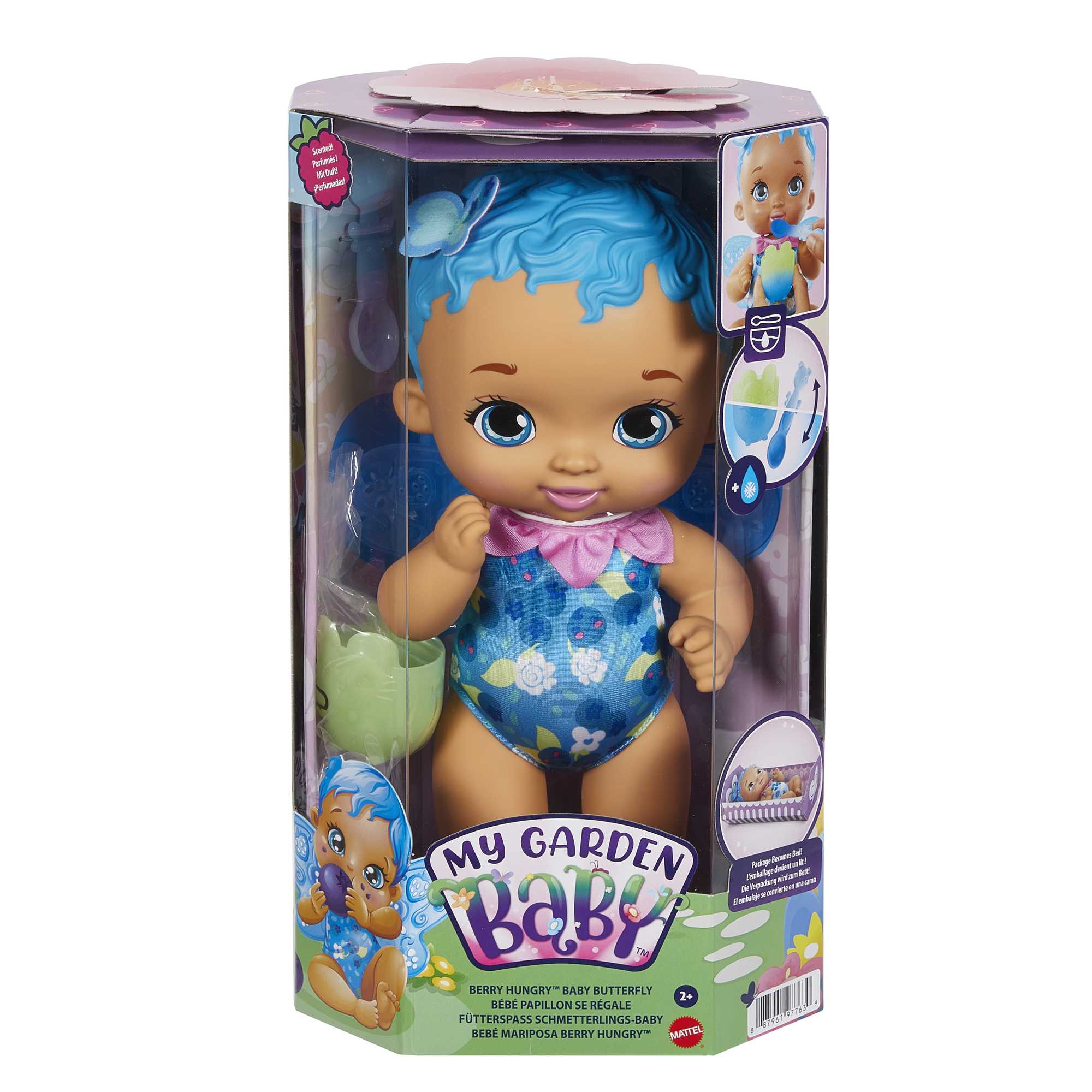 My Garden Baby Berry Hungry Baby Butterfly Doll (Blueberry-Scented) - Image 6