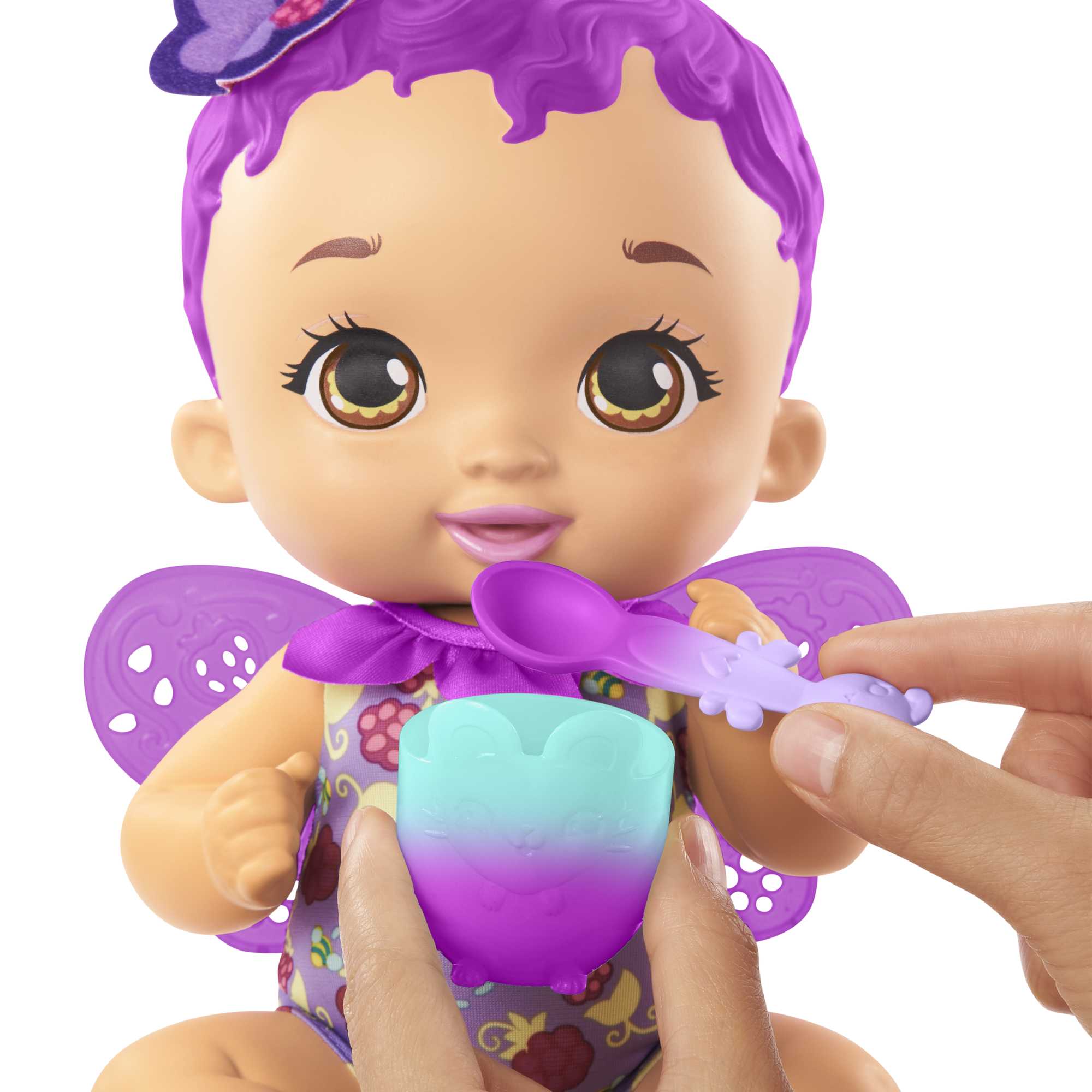 My Garden Baby Berry Hungry Baby Butterfly Doll (Raspberry-Scented) - Image 4