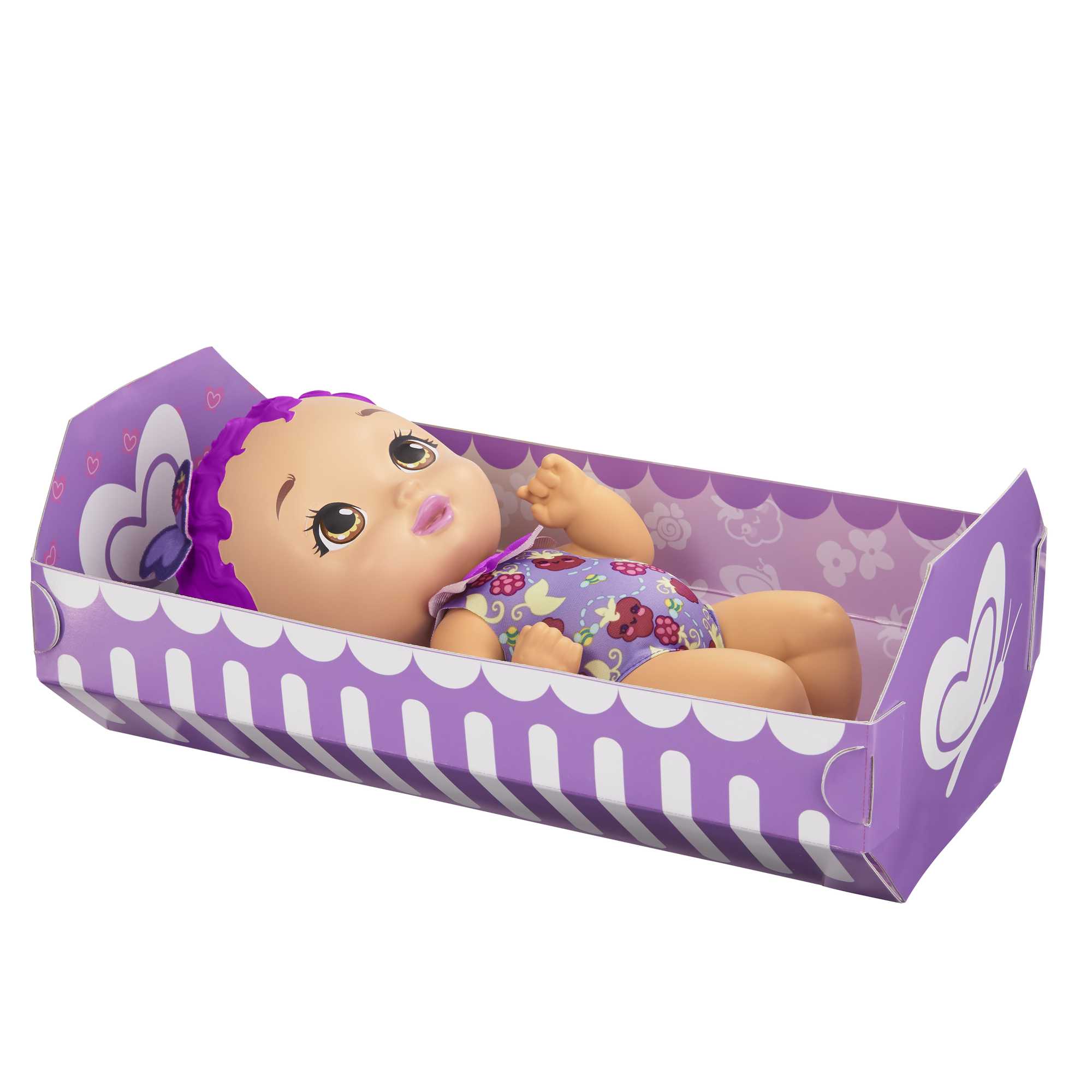 My Garden Baby Berry Hungry Baby Butterfly Doll (Raspberry-Scented) - Image 5