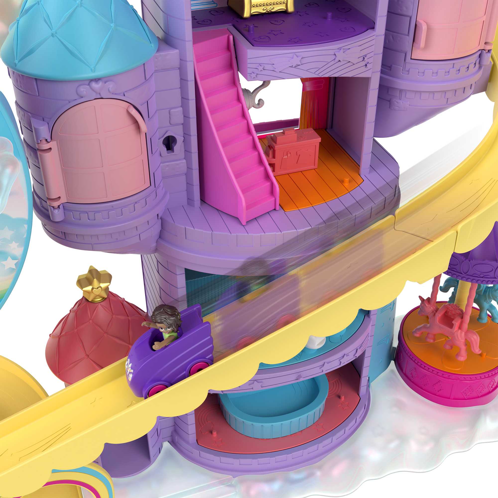 Polly Pocket Rainbow Funland Theme Park Playset - Image 4